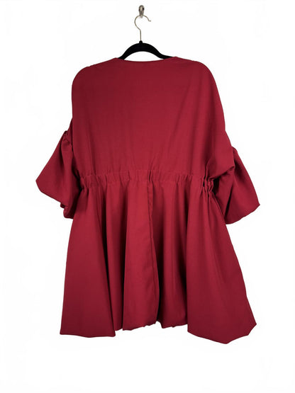 Shein 3/4 Sleeve Puffy Red Mini Dress Women's Size 1XL
