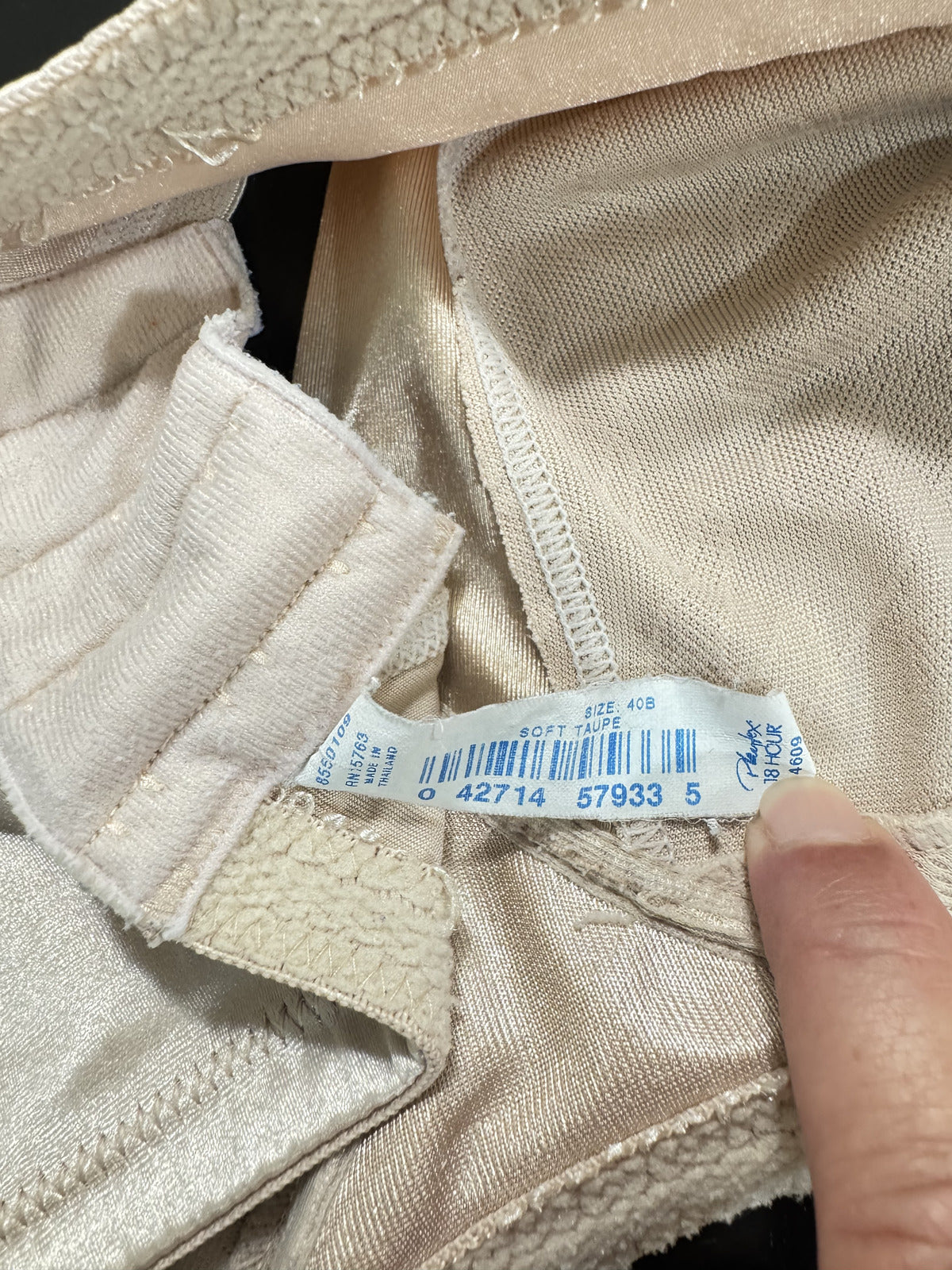Beige Wireless Bra Women's Size 40B