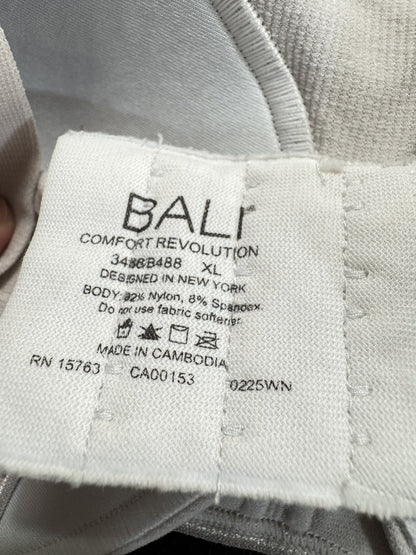 Bali White Wireless Bra Women's Size XL