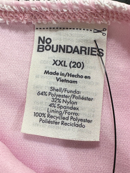 No Boundaries Pink Two-Piece Bathing Suit Women's Size Large and XXL Bottoms