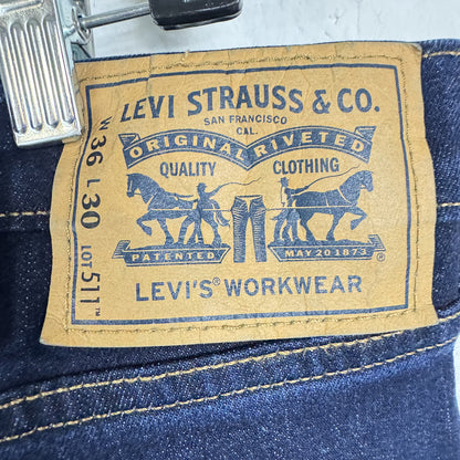Levi Strauss & Co. Blue Straight Cut Jeans Men's Size 36x30