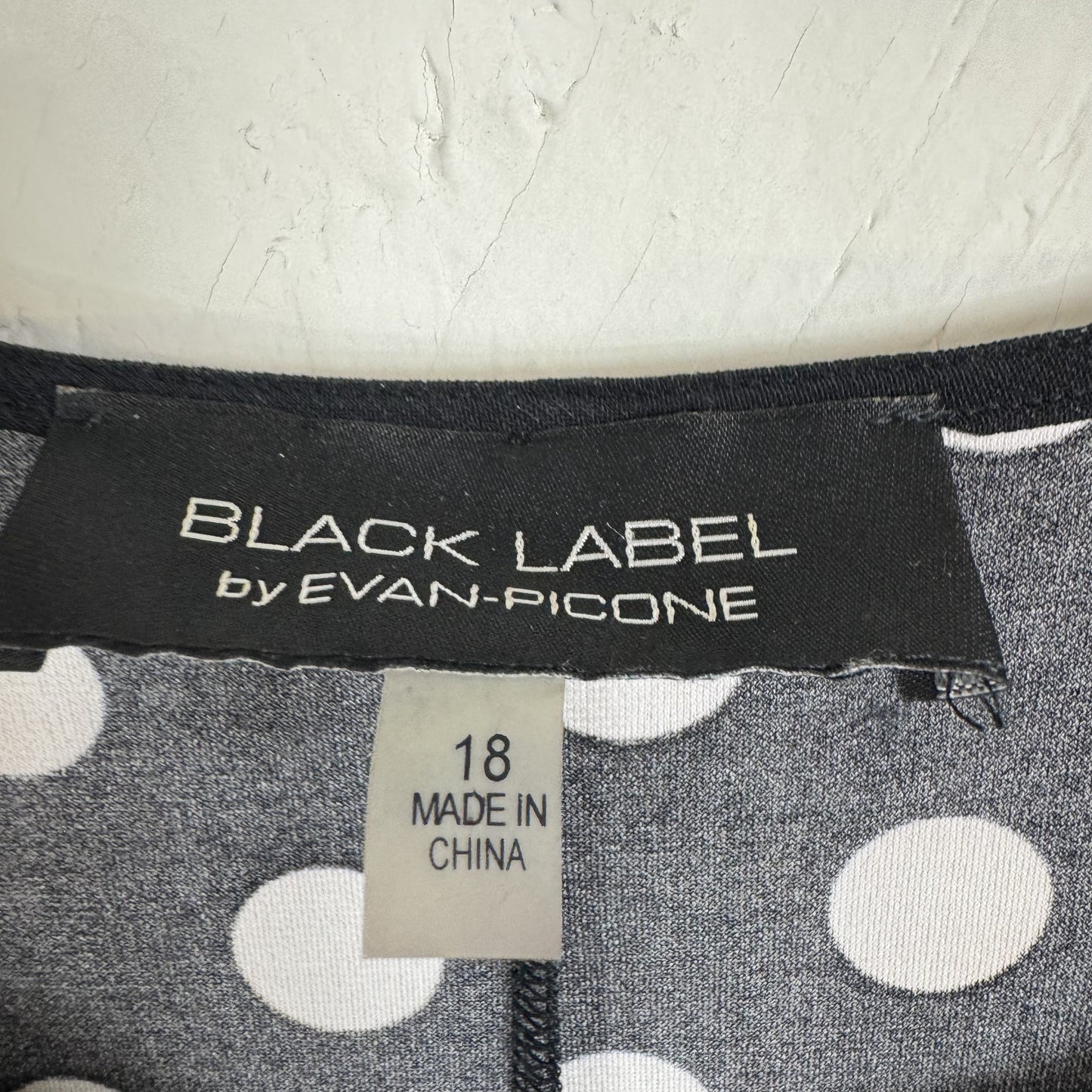 Black Label by Evan Picone Black Dress Women's Size 18