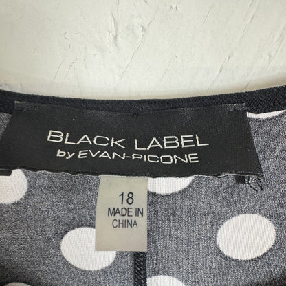 Black Label by Evan Picone Black Dress Women's Size 18
