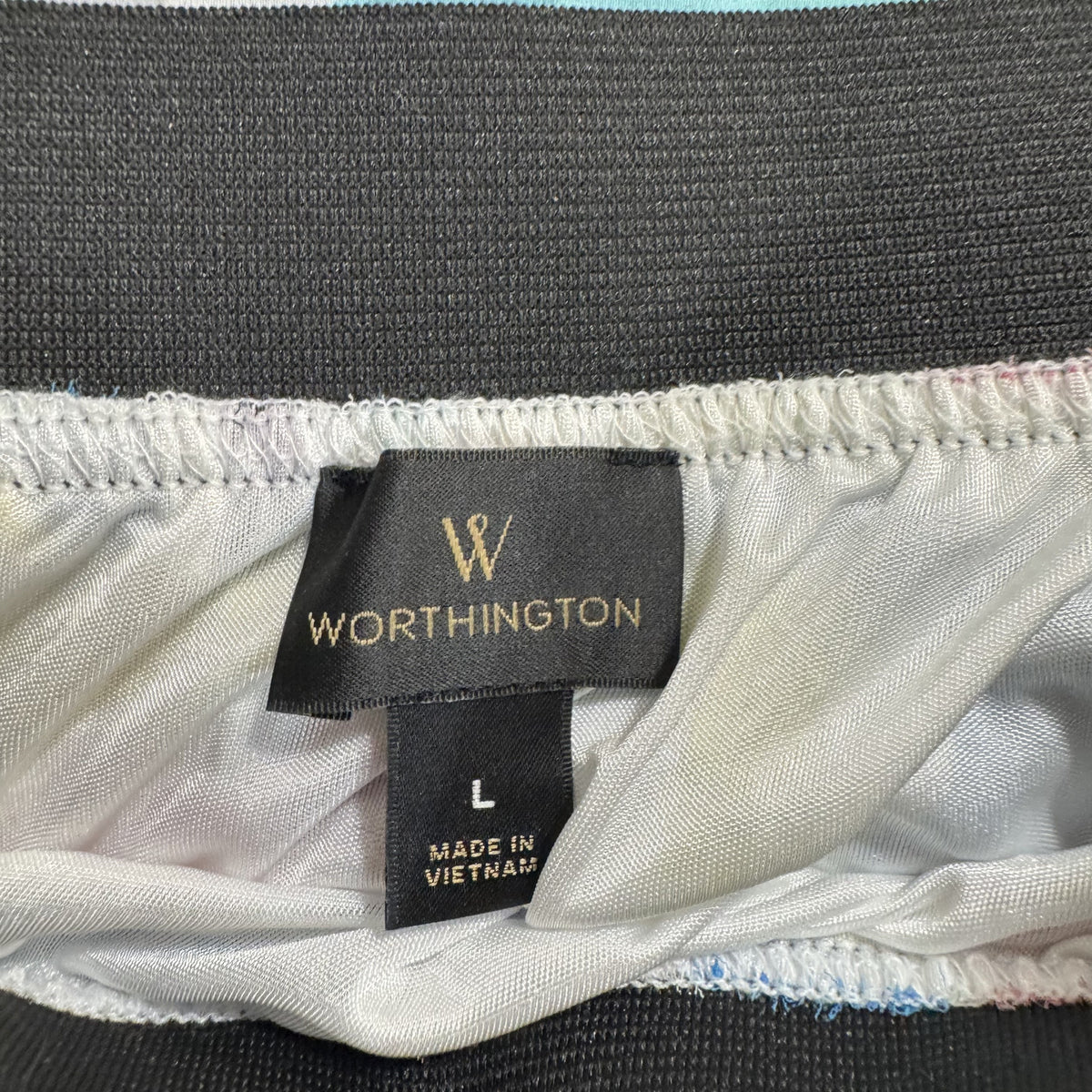 Worthington Multicolor Midi Skirt Women's Size Large