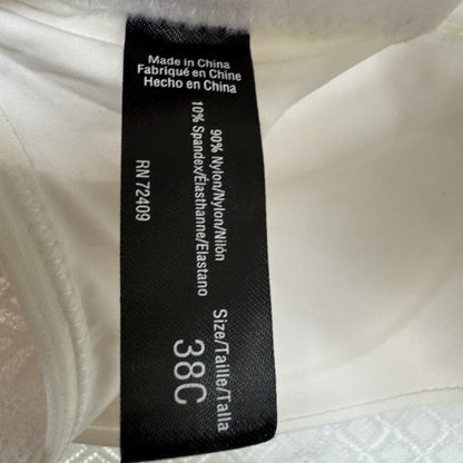 White Wireless Bra Women's Size 38C