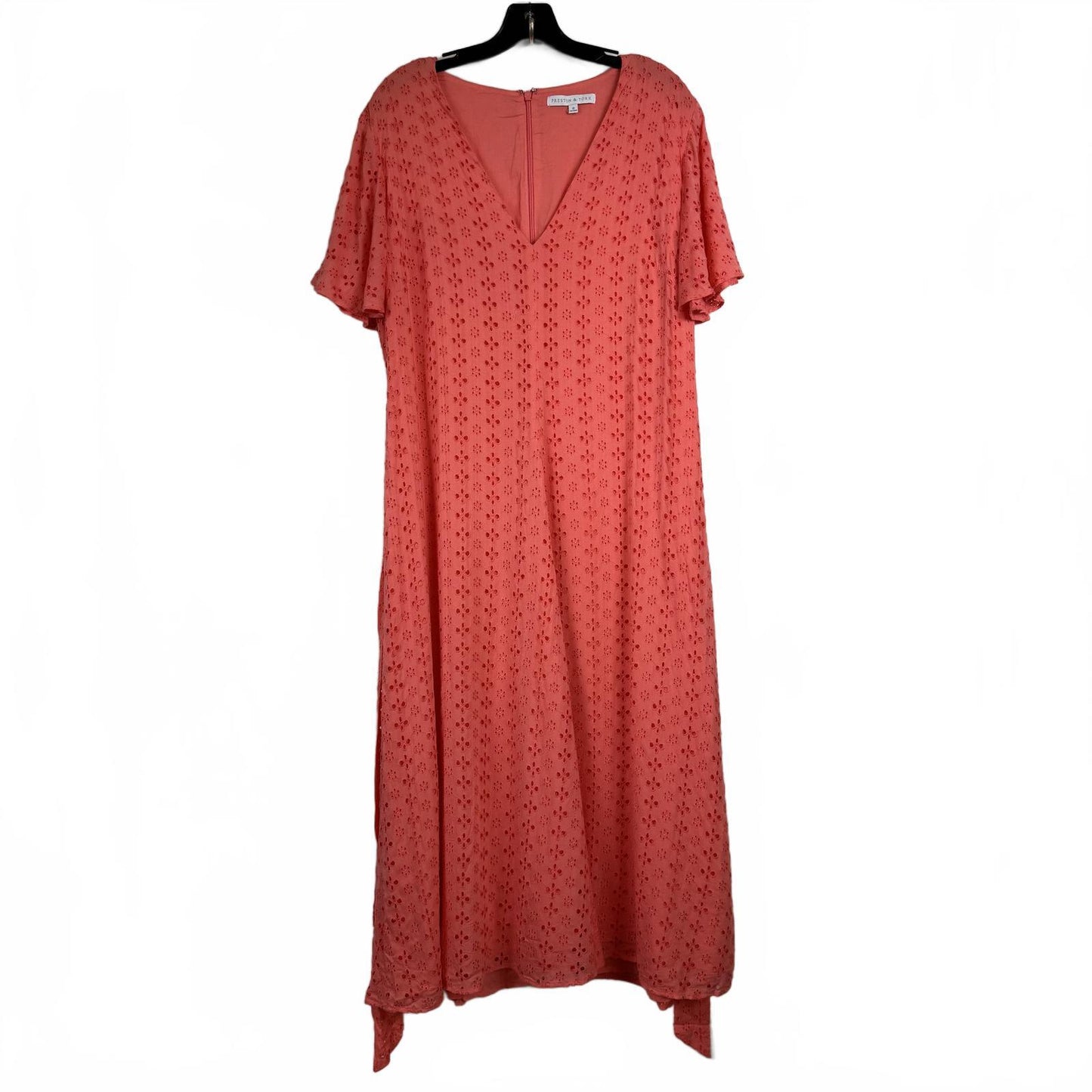 Preston & York Coral Short Sleeve Maxi Dress with Belt Women's Size 18