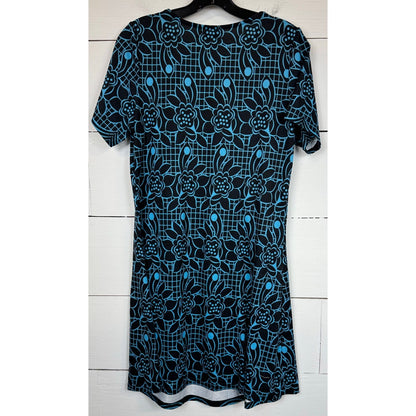 R&B Knee Length Black Dress Women's Size Large