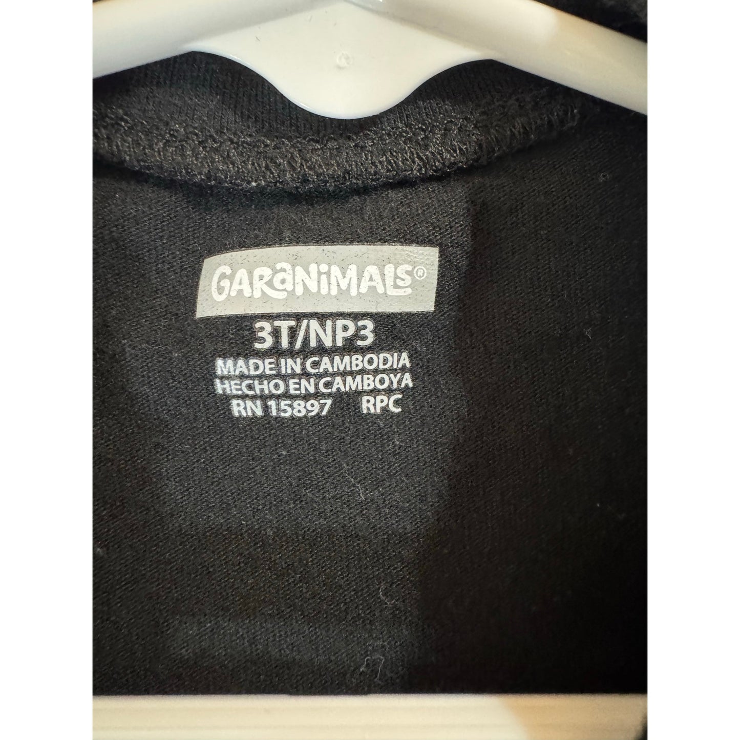 Garanimals Black T-shirt Girl's 3t