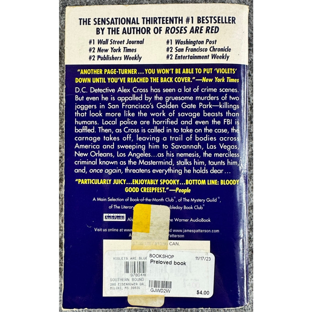 Violets Are Blue by James Patterson (Paperback)