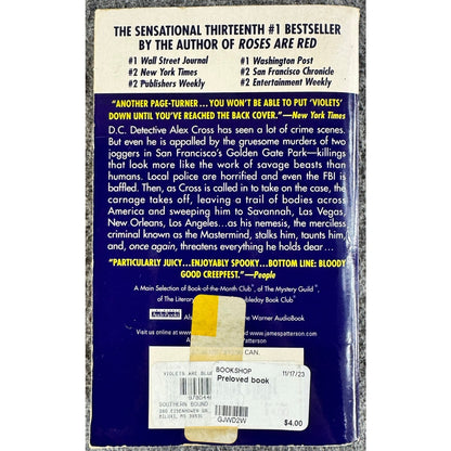 Violets Are Blue by James Patterson (Paperback)