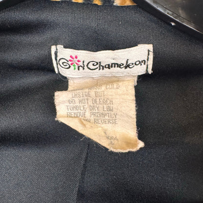 Gin Chameleon Animal Print Coat Girl's Size Small