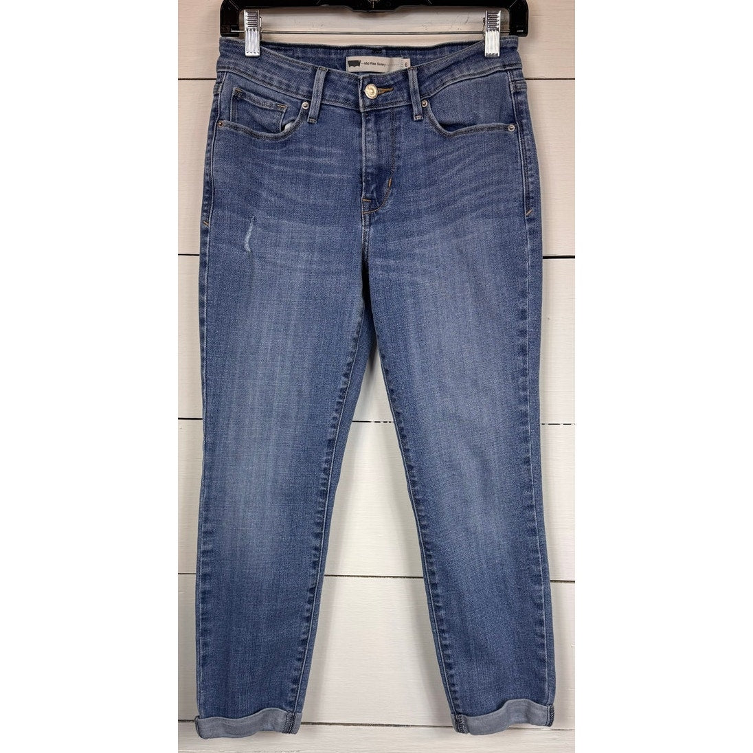 Levi's Mid Rise Cropped Skinny Jeans Women's Size 6