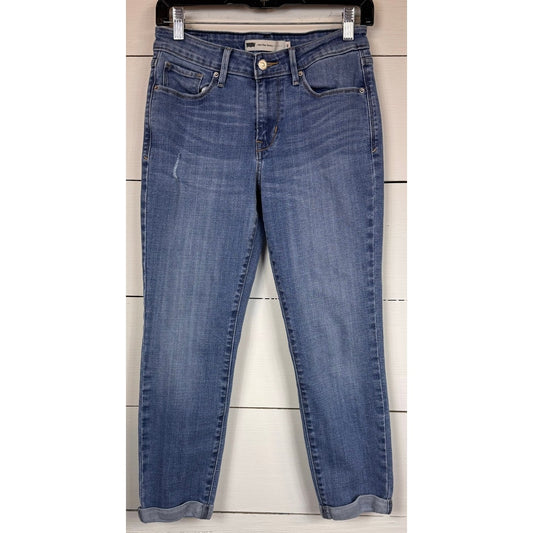 Levi's Mid Rise Cropped Skinny Jeans Women's Size 6