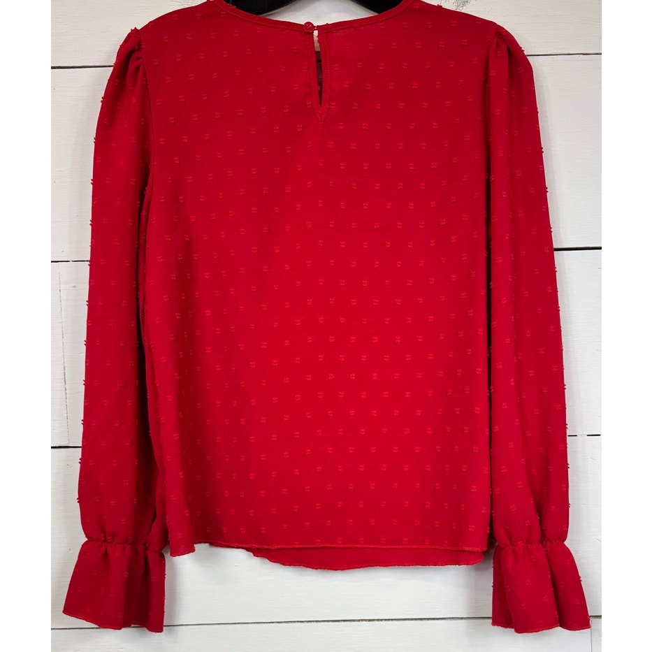 Shein Red Blouse Women's Medium