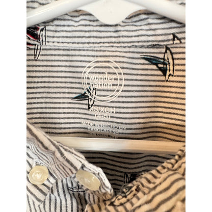 Wonder Nation Striped Button Up Shirt Boy's Size XS (4/5)