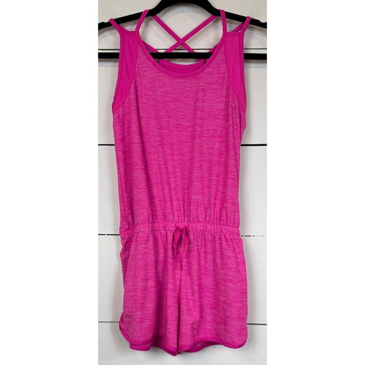 Athletic Works Pink Romper Girl's Large 10/12