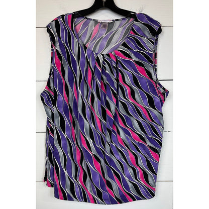 Allison Daley Sleeveless Blouse Women's Size 1X