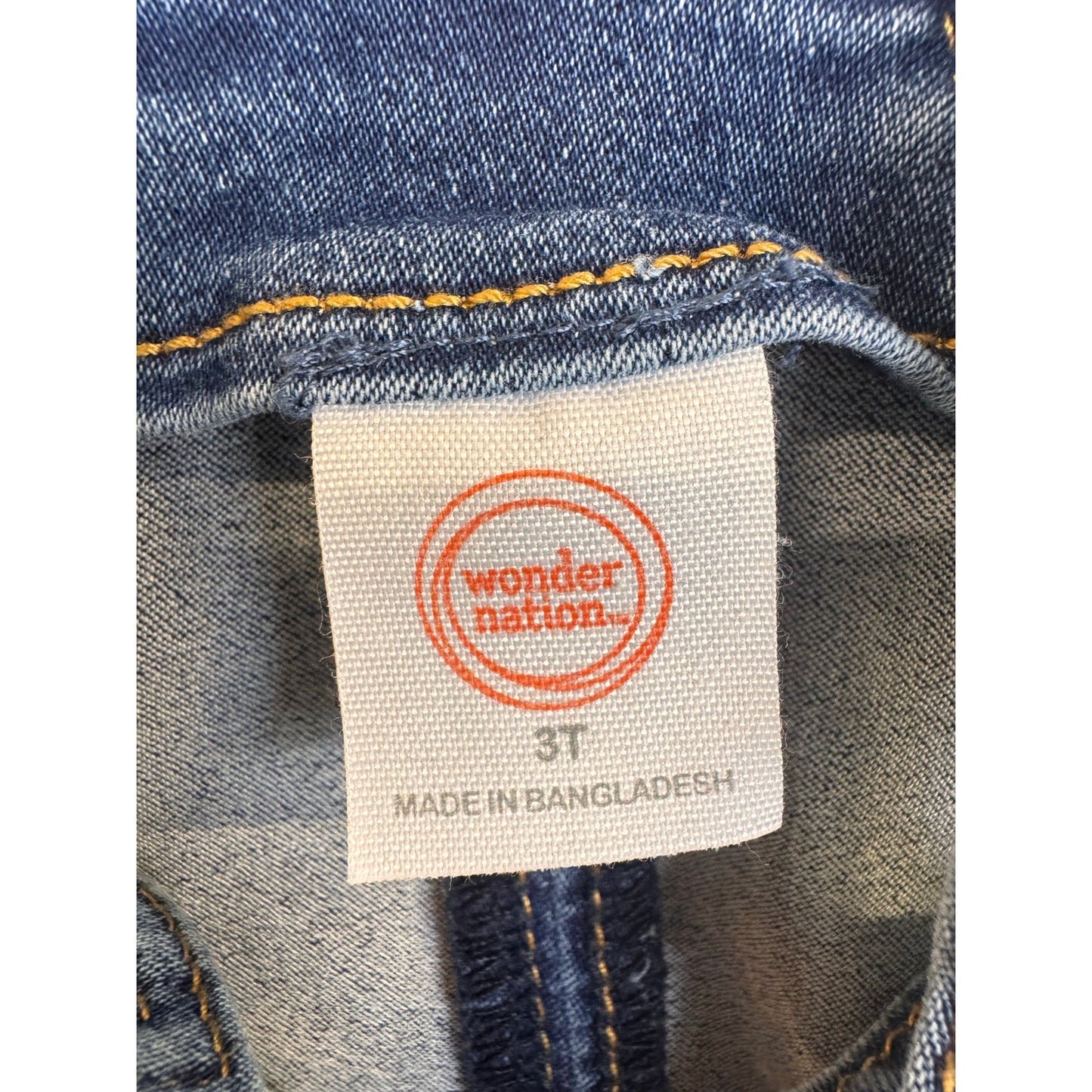 Wonder Nation Overall Dress Girl's Size 3t