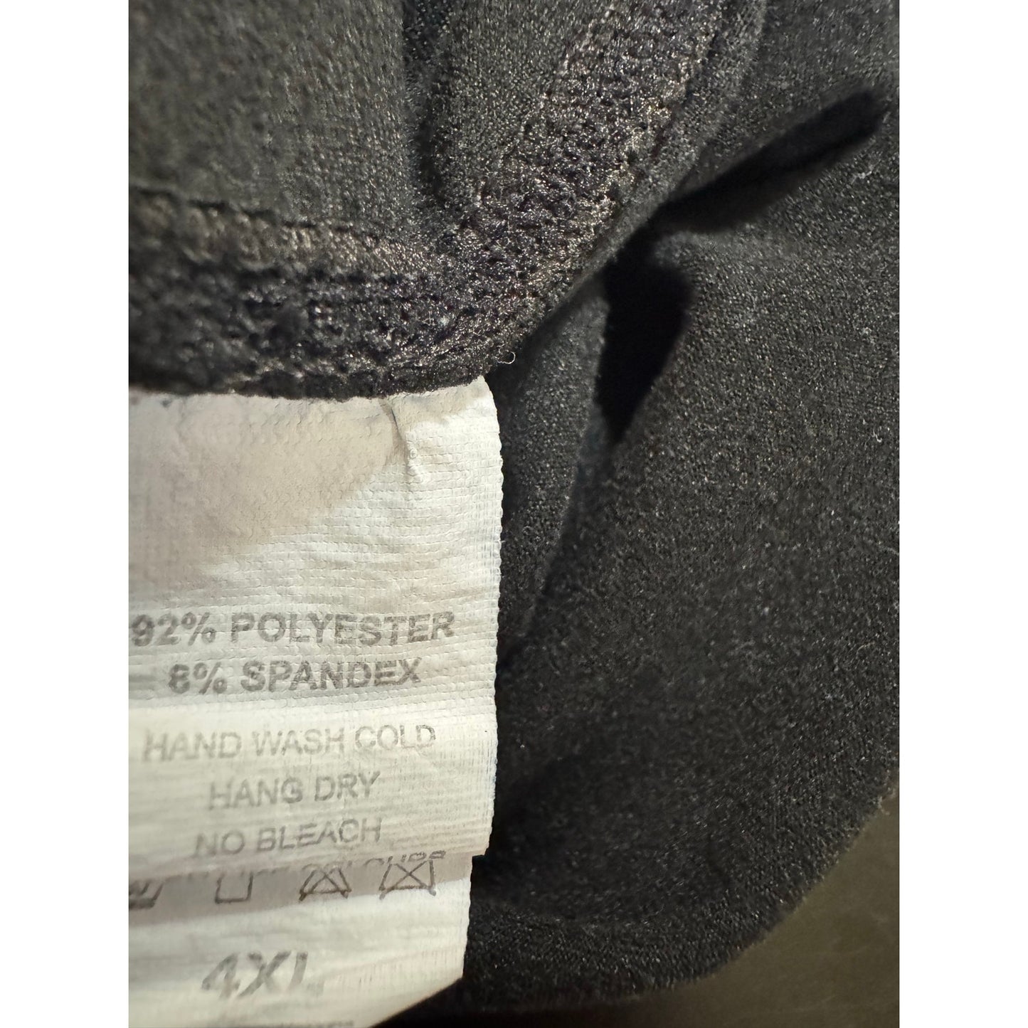 Black Active Capri Leggings Women's 4XL
