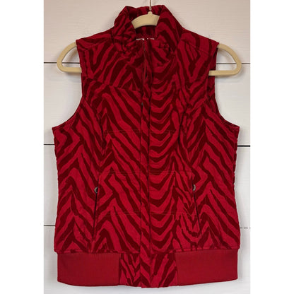 Ariat Red Animal Print Vest Women's Size Small