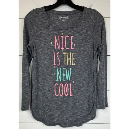 Mudd Gray Long Sleeve T-Shirt Girl's Size 14