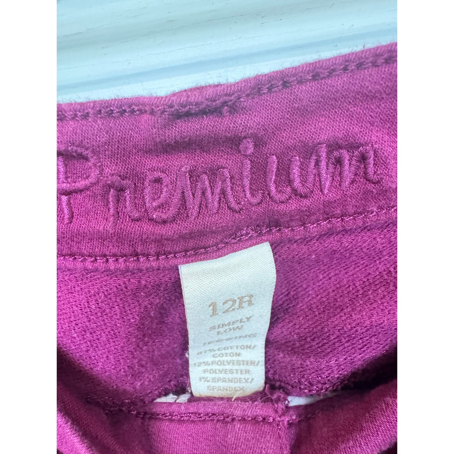 Justice Purple Skinny Pants Girl's 12