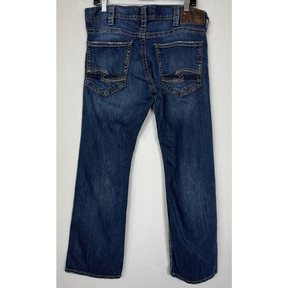 Silver Blue Straight Cut Jeans Men's Size 33x30
