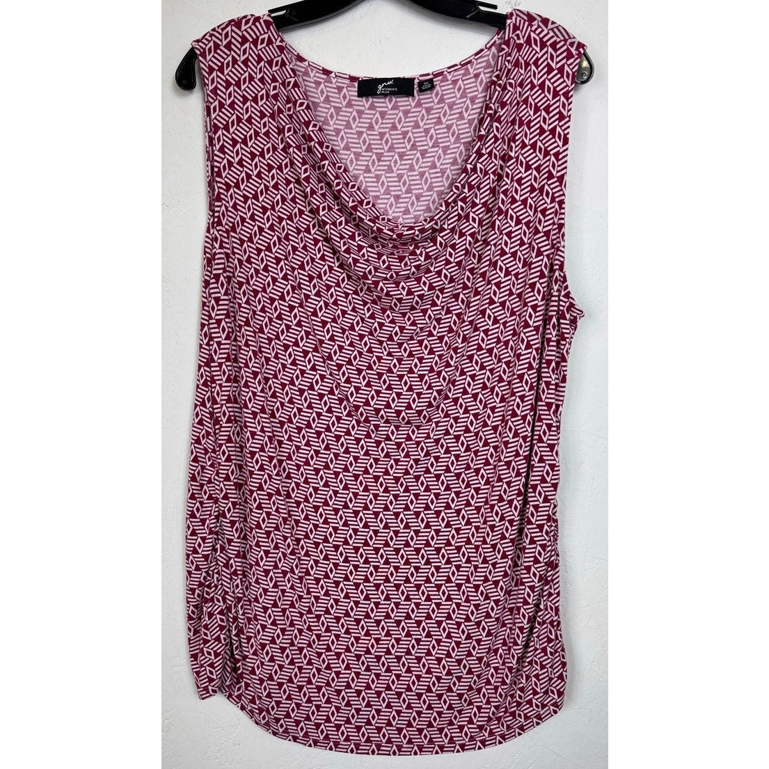 GNW Red Sleeveless Blouse Women's 2X