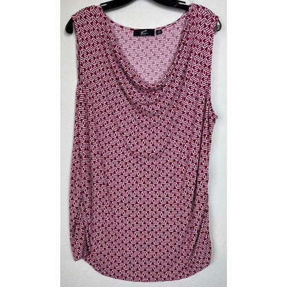 GNW Red Sleeveless Blouse Women's 2X