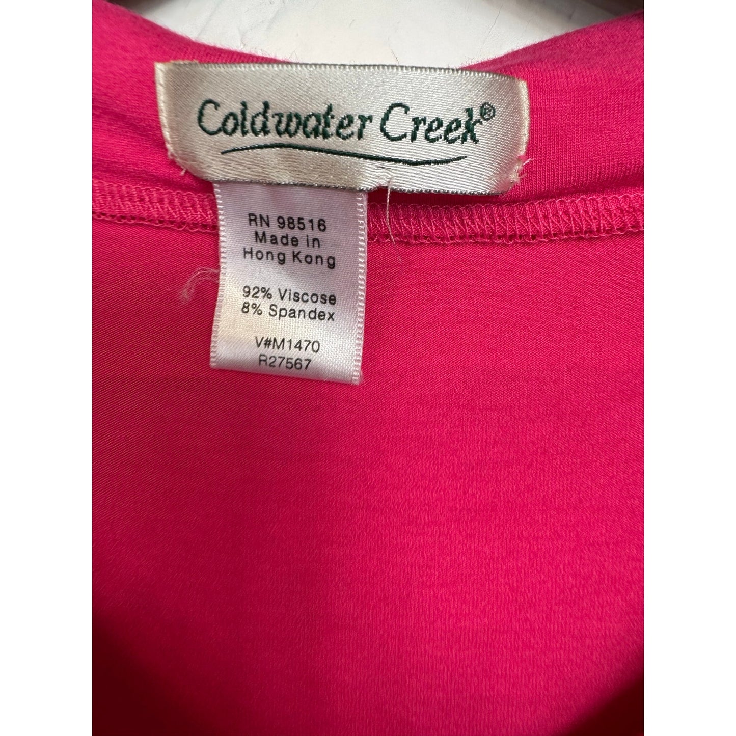 Coldwater Creek Pink Sleeveless Blouse Women's Medium