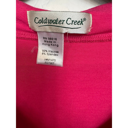 Coldwater Creek Pink Sleeveless Blouse Women's Medium
