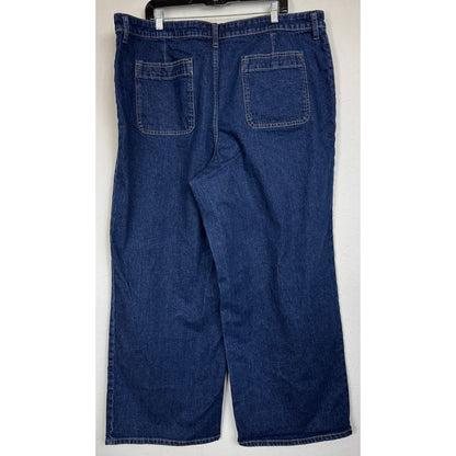 Free Assembly Blue Wide Leg Jeans Women's 20W