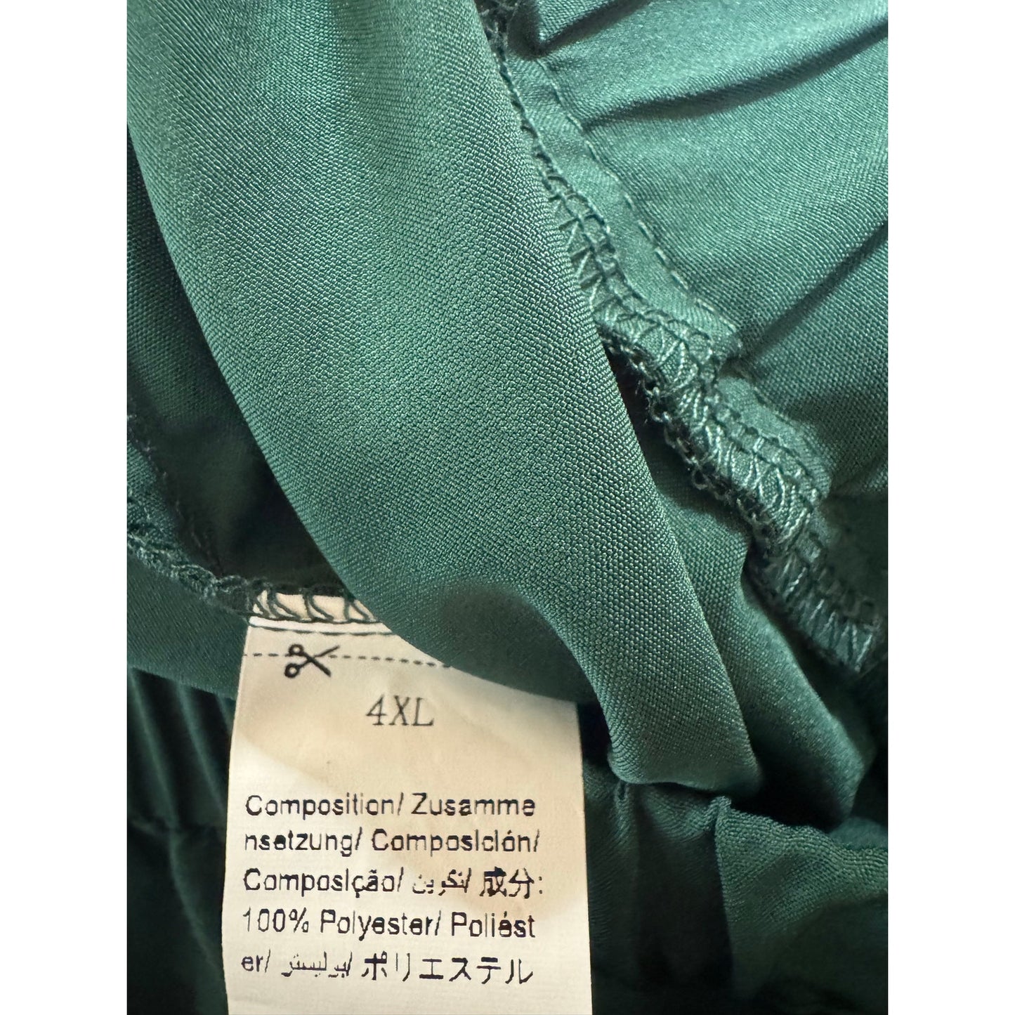 Green 2pc Set Blouse and Pants Women's Size 4X