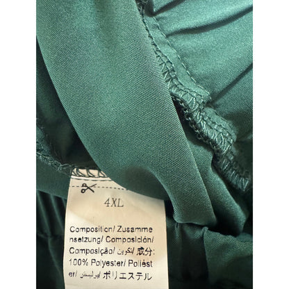 Green 2pc Set Blouse and Pants Women's Size 4X