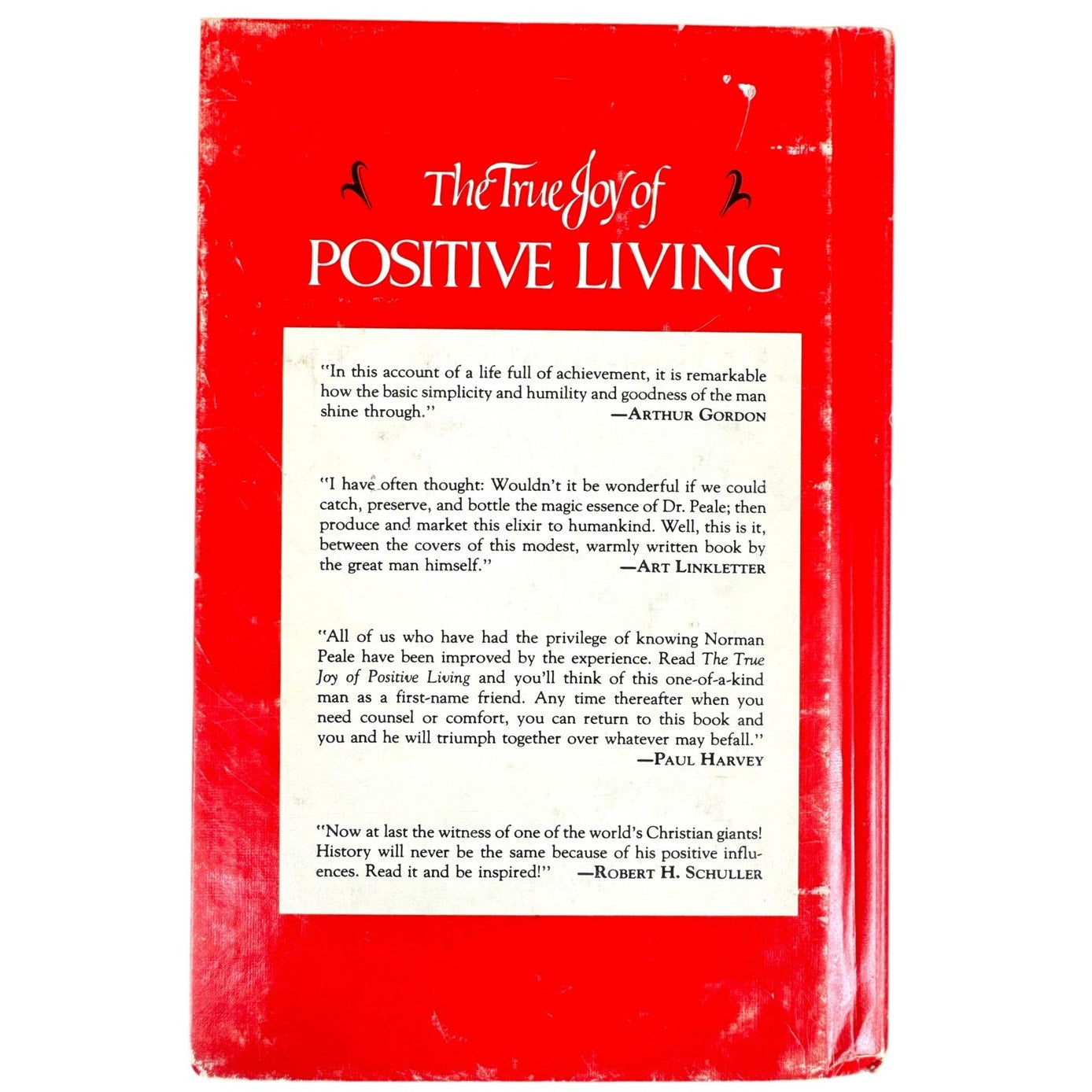 The True Joy of Positive Living by Norman Vincent Peale (Hardcover)