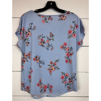 Mine Short Sleeve Blouse Women's Size Large