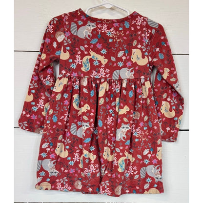 Wonder Nation Pink Knee Length Dress Girl's 3t