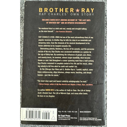 Brother Ray: Ray Charles' Own Story by Ray Charles, David Ritz (Paperback)