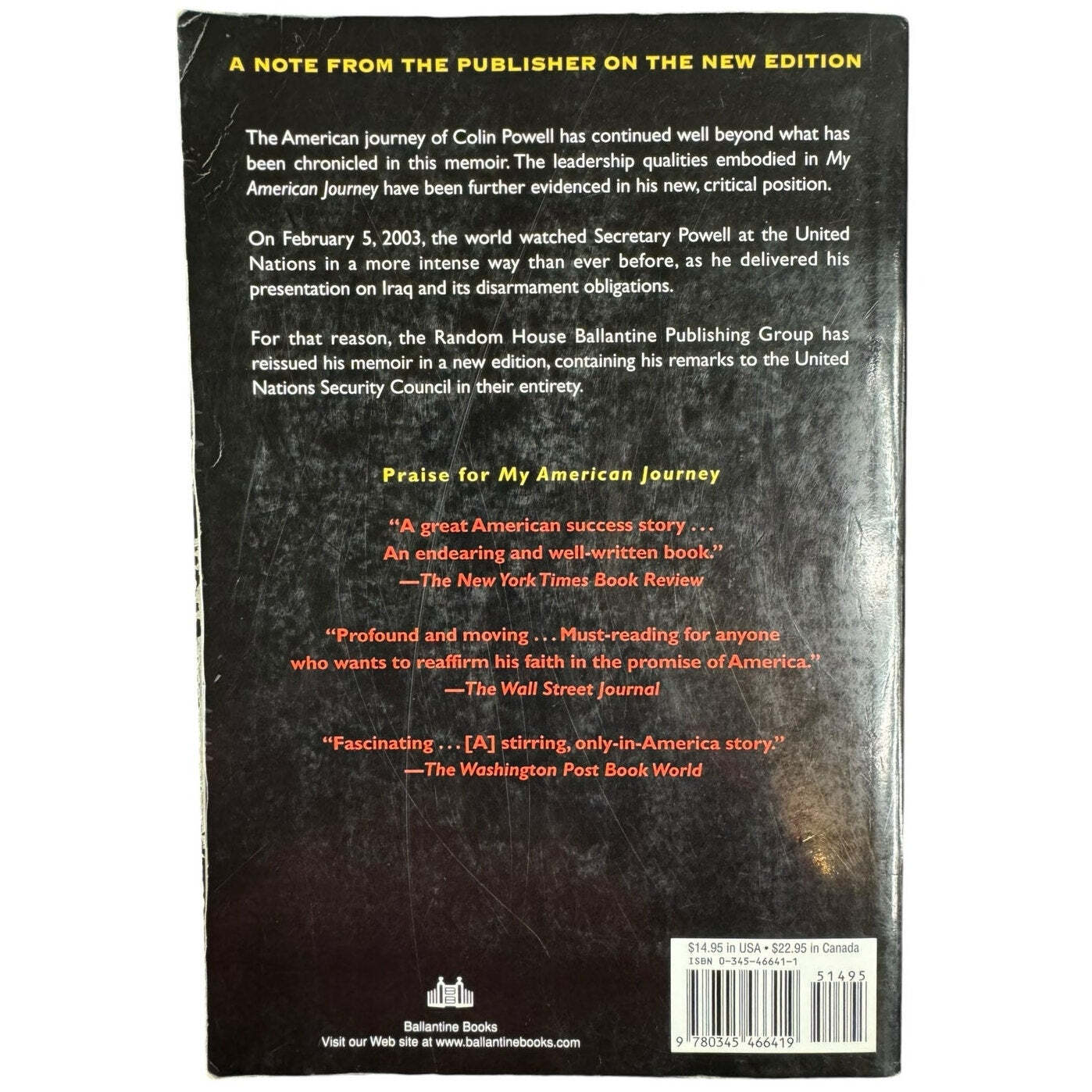 My American Journey by Colin Powell with Joseph E. Persico (Paperback)
