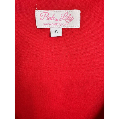 Pink Lily Short Sleeve Dress Women's Size Small