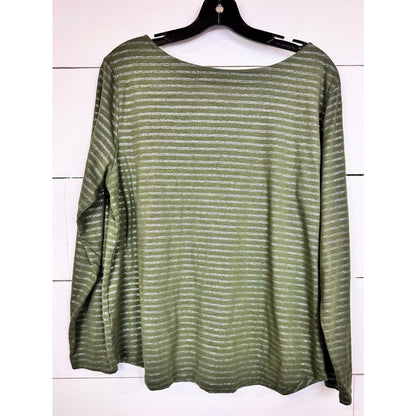 St John's Bay Long Sleeve Blouse Women's Size XL