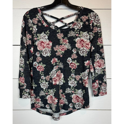 No Boundaries 3/4 Sleeve Top Women's Size Medium