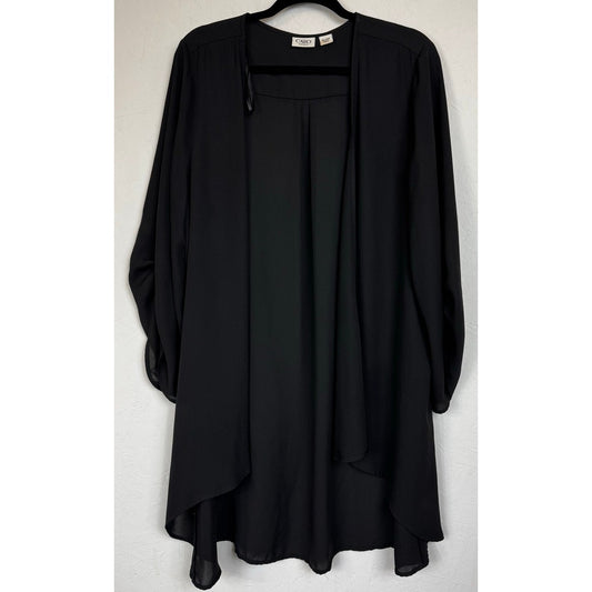 Cato Black 3/4 Sleeve Kimono Women's 18/20W