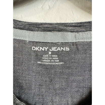 DKNY Gray Short Sleeve Shirt Men's Size Medium