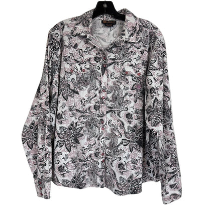 Ariat XXL Button Front Paisley Long Sleeve Shirt - Image 1
