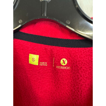 Xersion Red & Black Long Sleeve Fleece Pullover Women's Small