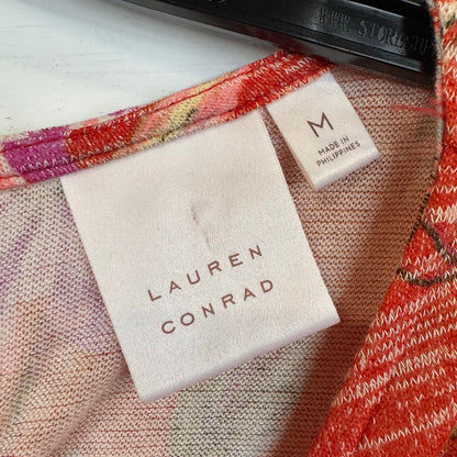 Lauren Conrad Long Sleeve Floral Blouse Women's Size Medium