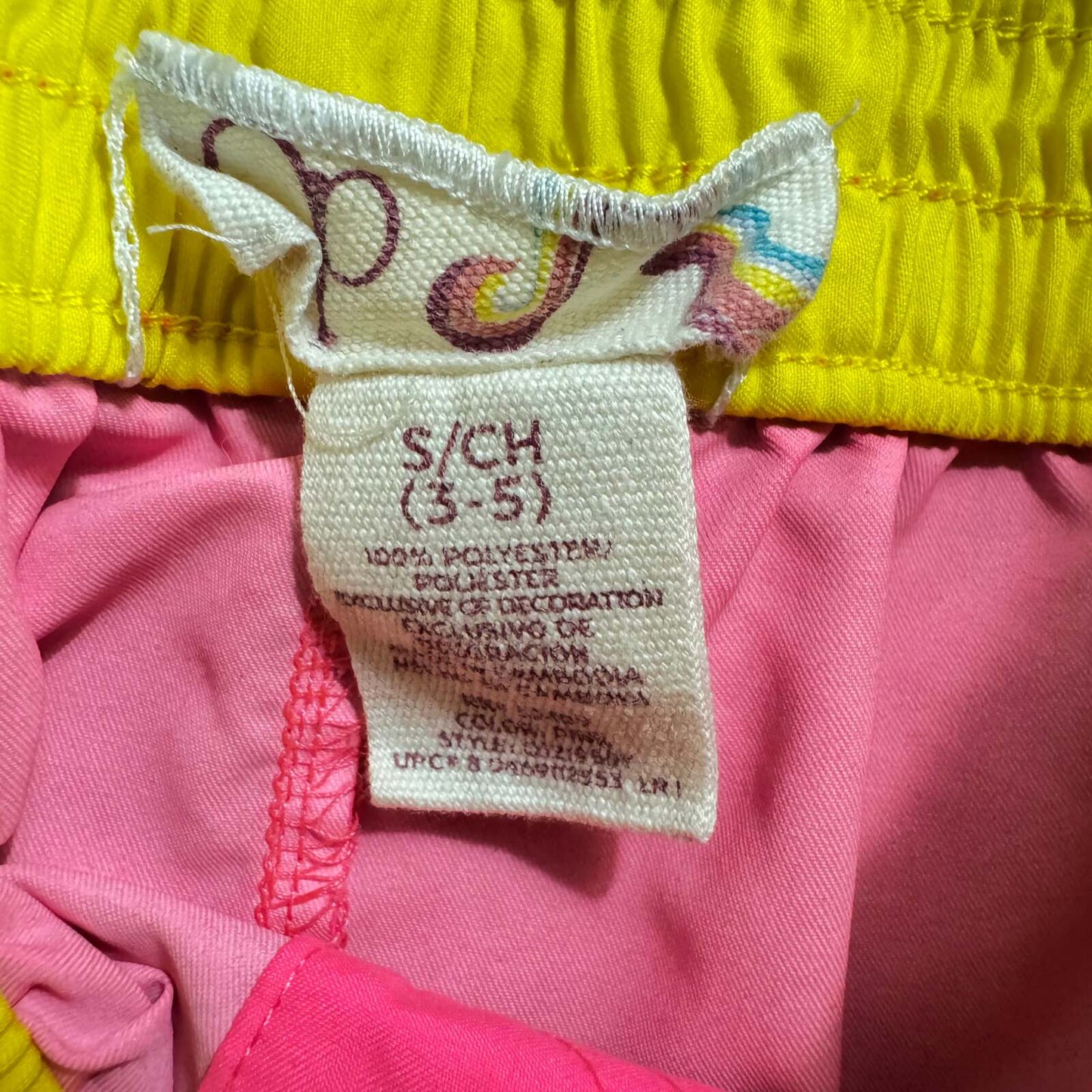 Op Pink and Yellow Shorts Women's Size Small