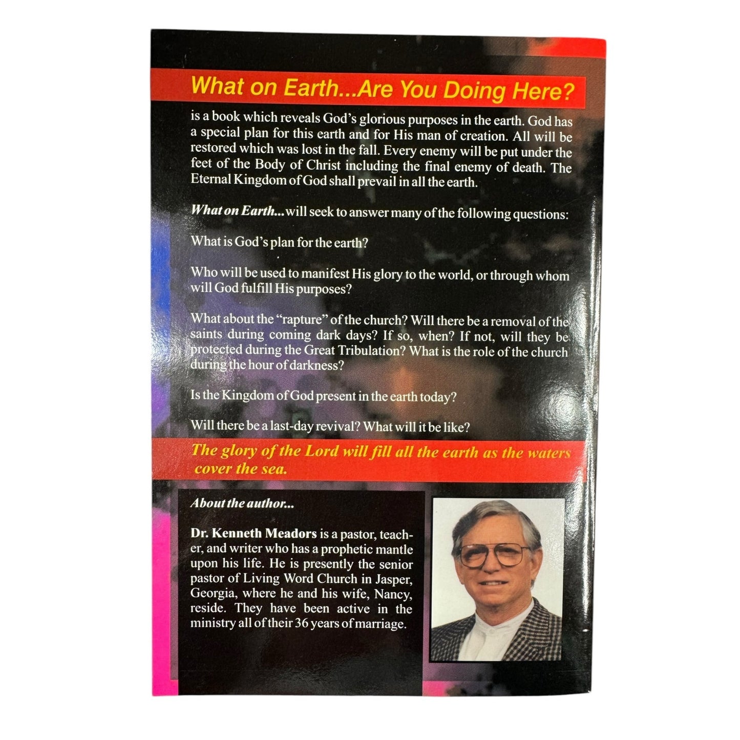 What On Earth Are You Doing Here? by Dr. Kenneth Meadors (Paperback)