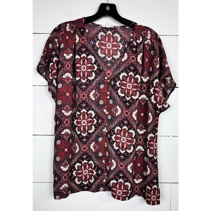 Maurices Short Sleeve Blouse Women's Size XL